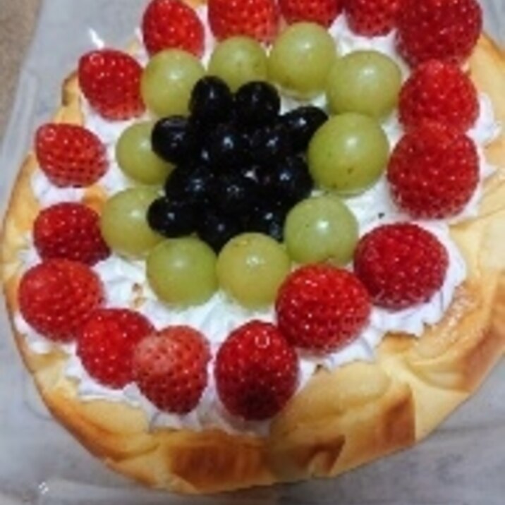 フルーツたっぷり乗せチーズケーキ